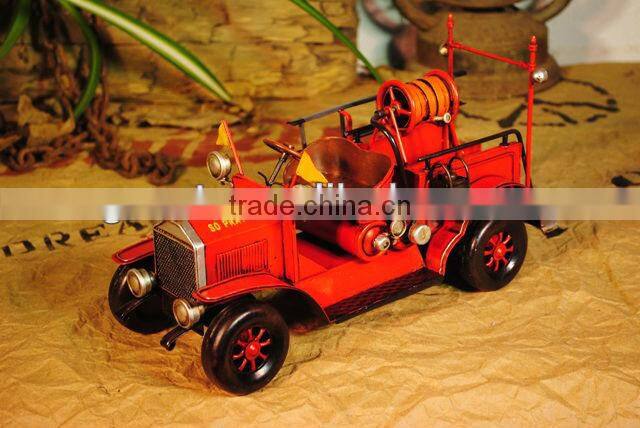 Fire truck model with paint