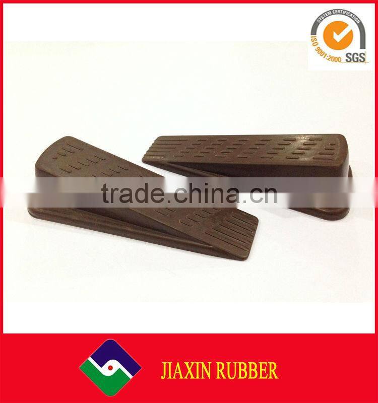 2015 China Manufacturer Black Wedge Decotative Rubber Sliding Door Stopper