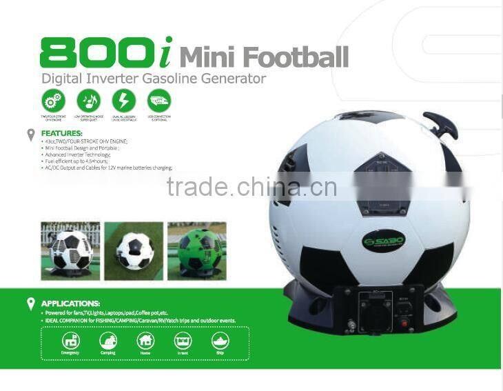 800w gasonline geneartor mini football