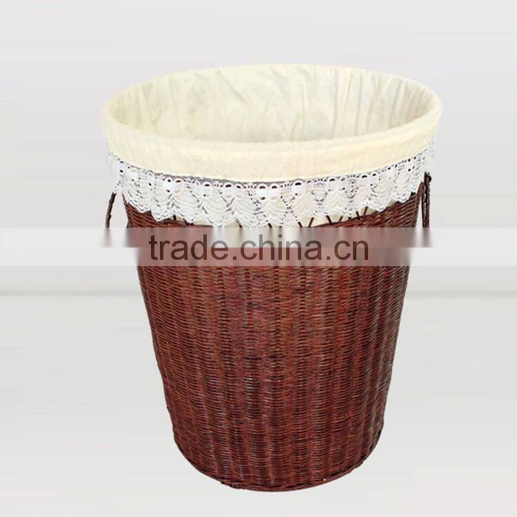 S&D Biggest size plastic rattan storage basket plastic laundry baskets