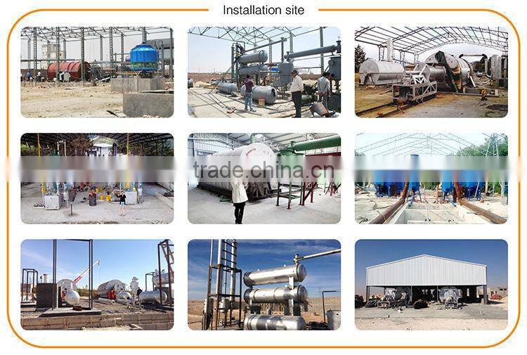 envrionmental waste tire recycling to oil pyrolysis machine Huayin group
