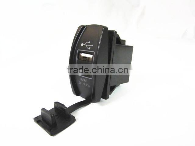 Car Marine DC12V 24V 36V Female USB Socket Carling Switch Style