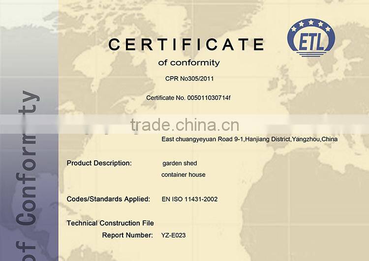 High-quality zinc outdoor garden tool storage box for home using