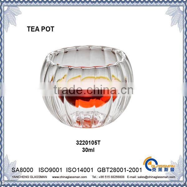 clear borosilicate glass tea pot TC115MP
