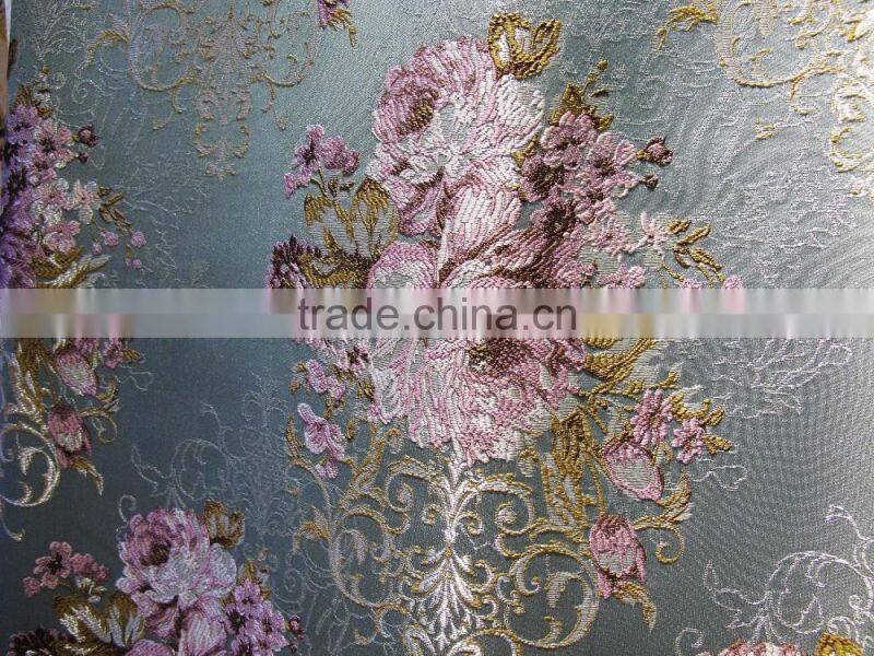 New Arrival Jacquard Fabric Curtain With Embroidery/Decorated Living Room Curtain With European Style Valances