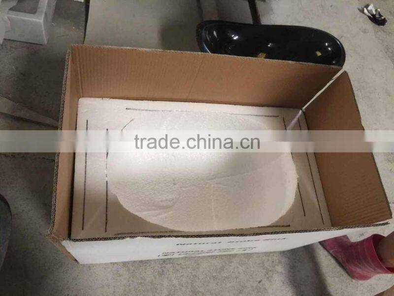 customized carrara white marble wash basin