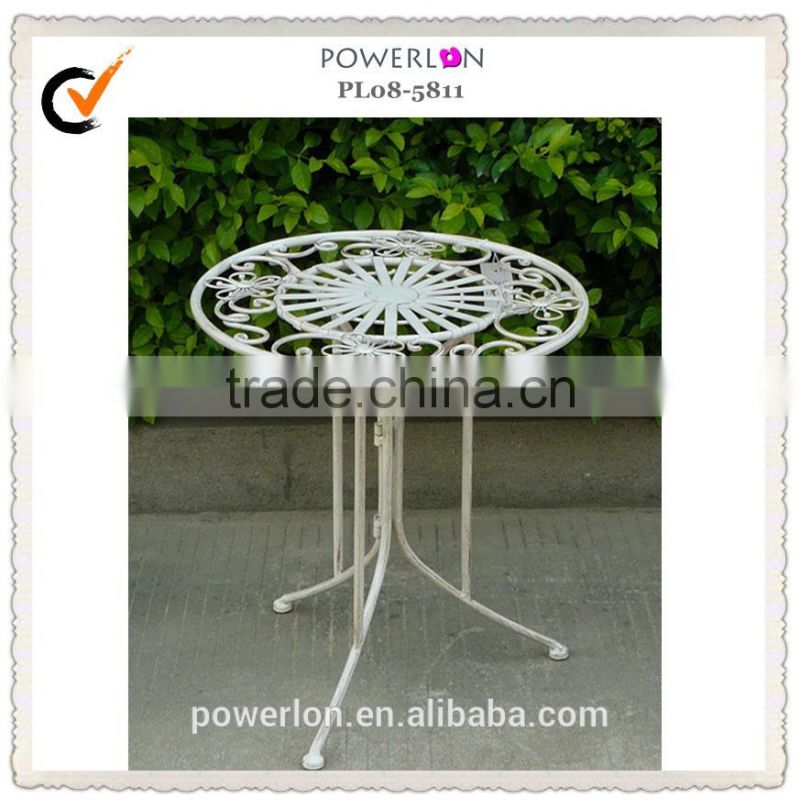 outdoor metal children table and chair