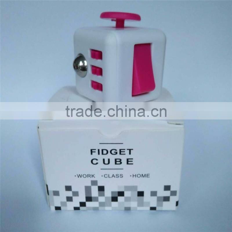 High quality desk toy Fidget 6-Sided Desk Toy Cube Arrival Brilliantly useless adult desk toy fidget