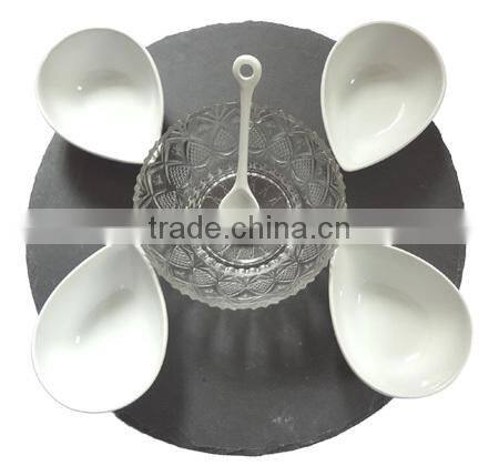 black slate candle holder for 2pcs candles