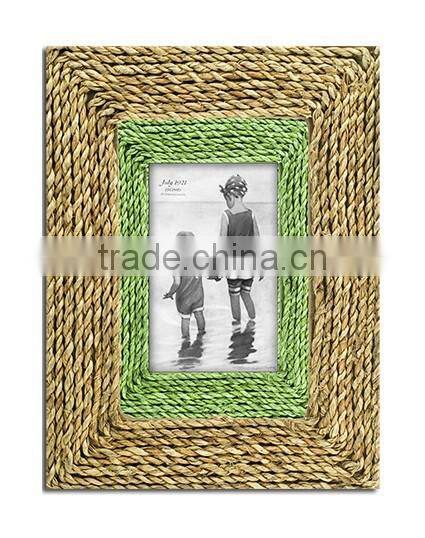 Straw Deco MDF Single Picture Frame