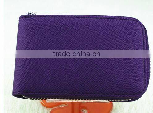 cy278 Genuine Leather Women Card Holder Wallets Small High Quality Female Pillow Purse Fashion Organ Zipper Credit Card Coin Bag