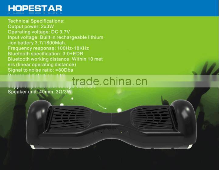 Popular Creative Scooter Shape Bluetooth Speaker, Portable Hoverboard TF Card Supported Bluetooth Speaker