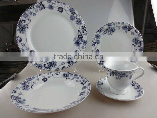 30 pcs porcelain decal dinner set