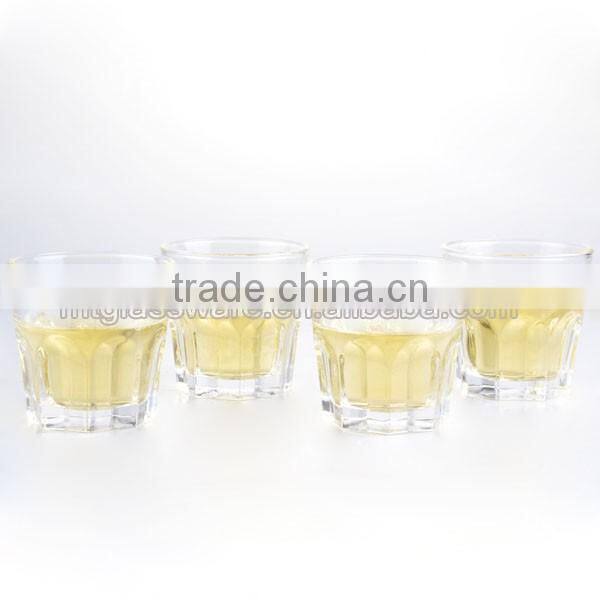 Machine Press Drinking Glass Embossed Whiskey Glass