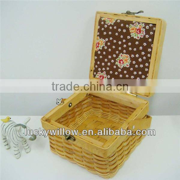 2014 new design handmade wood chip basket