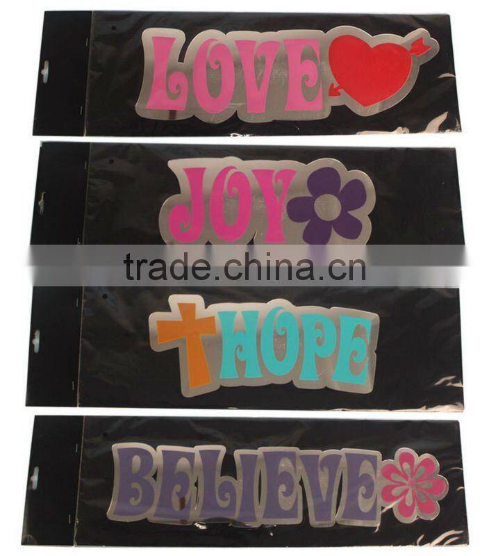 glitter mirror sticker christmas tree