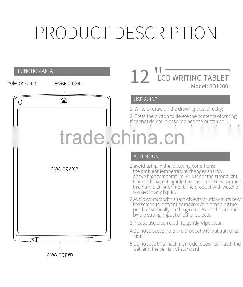 Christmas gift, LCD board writing tablet, good gift for Children.