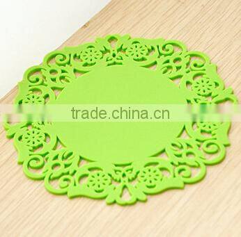 wholesale Korea lace creative home fashion hollow silicone coasters