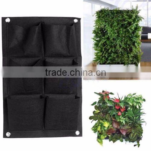 2016 hot sale felt garden planter bag hanging plant bag