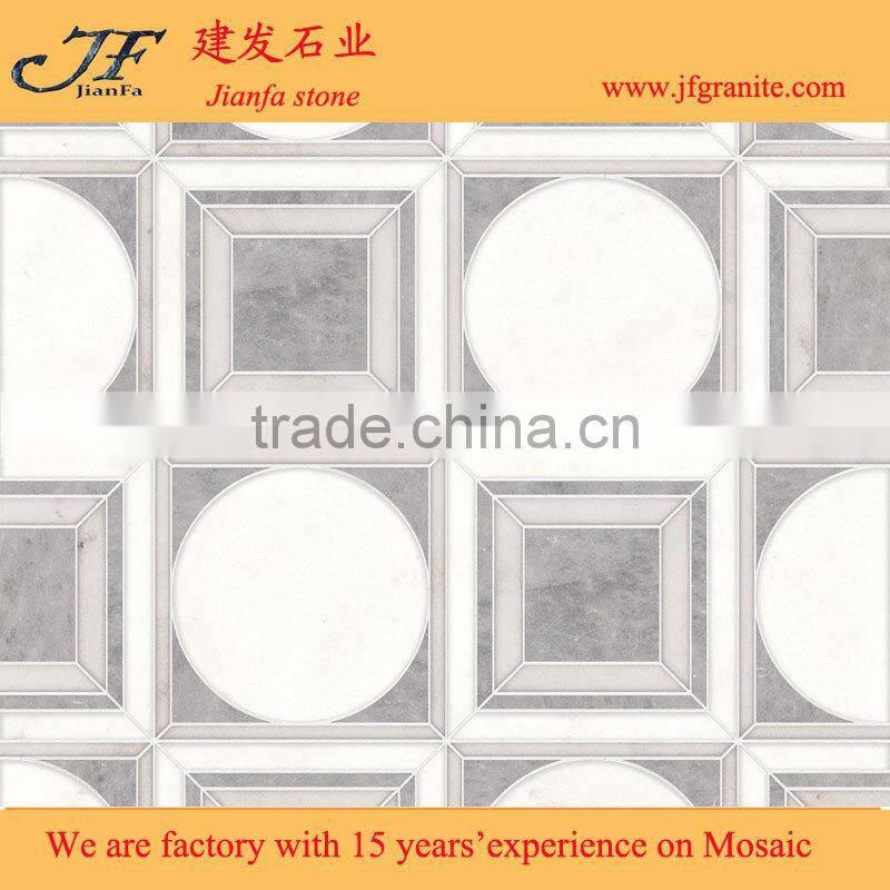 Wholesale High Quality Irregular Afyon Grey Marble Mosaic Design