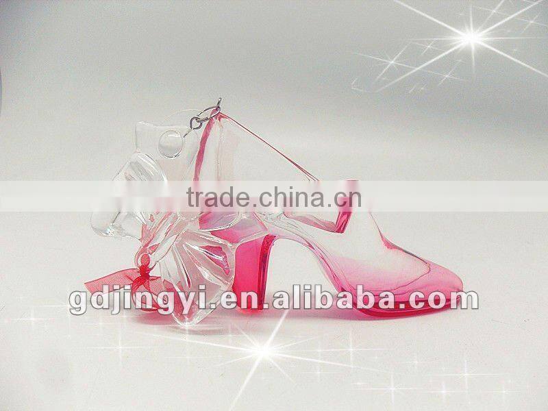 promotional acrylic Crystal craft heels shoes Valentines gift for girlfriend