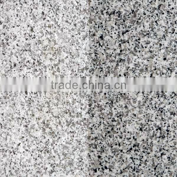 Flamed and polished granite floor tiles G640 white gray granite