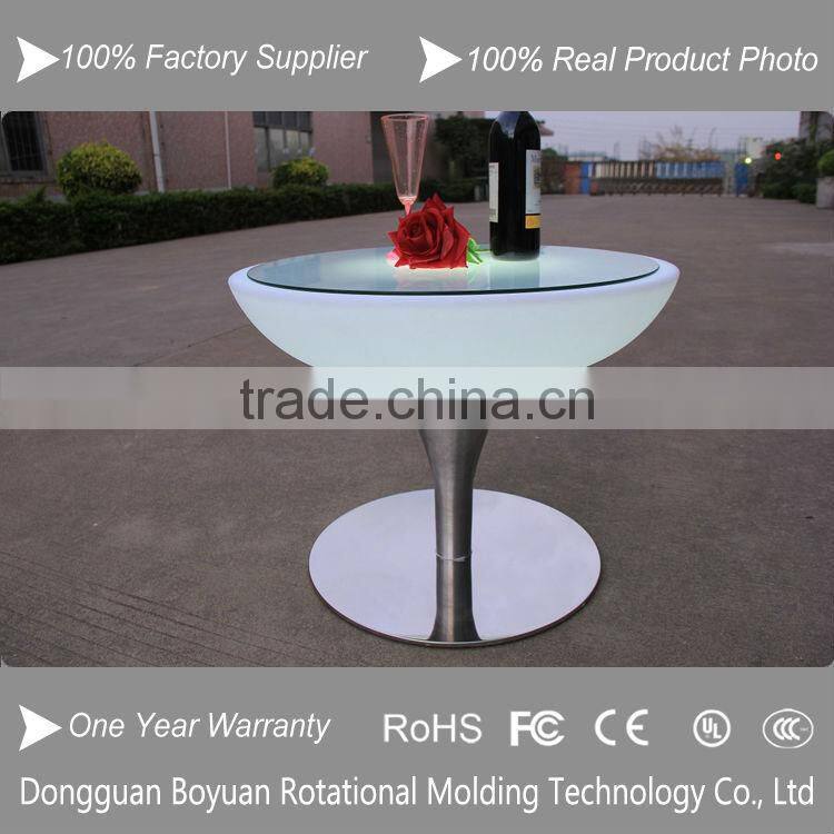 LED Lounge coffee table, Multi Color Change party LED Cocktail Table