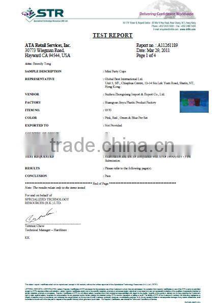 disposable airline cup