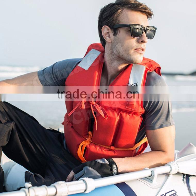 Customerized Orange Reflective Life Vest with Lifesaving Whistle