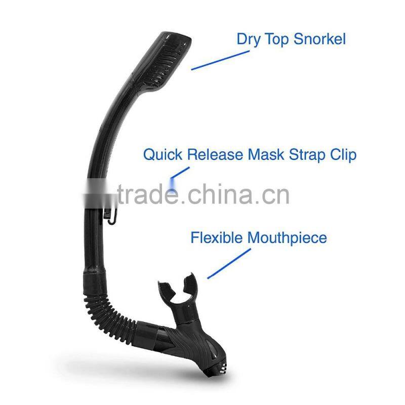 Colorful Professional Silicone Black Adult Diving Sets(ST-1000)