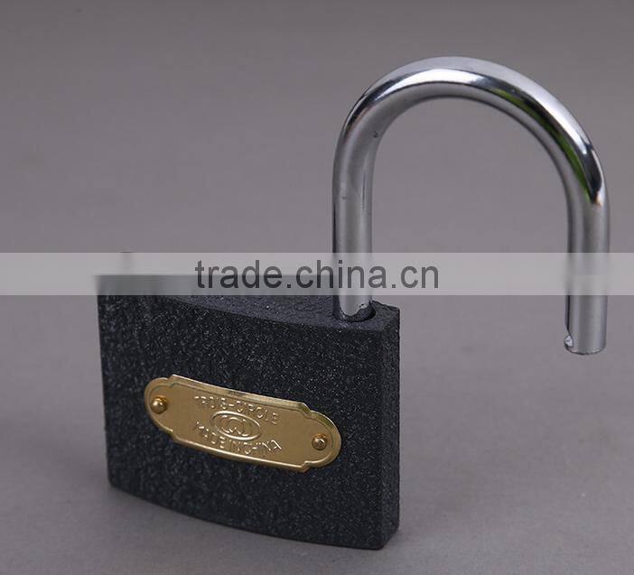 Professional produce top security iron safety padlock in all sizes with threes keys