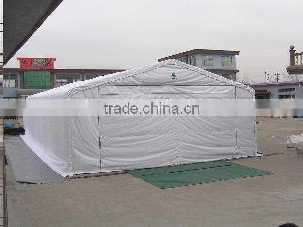 Hot sale Fabric warehouse tent , Hoticultural storage shelter, metal frame fabric building