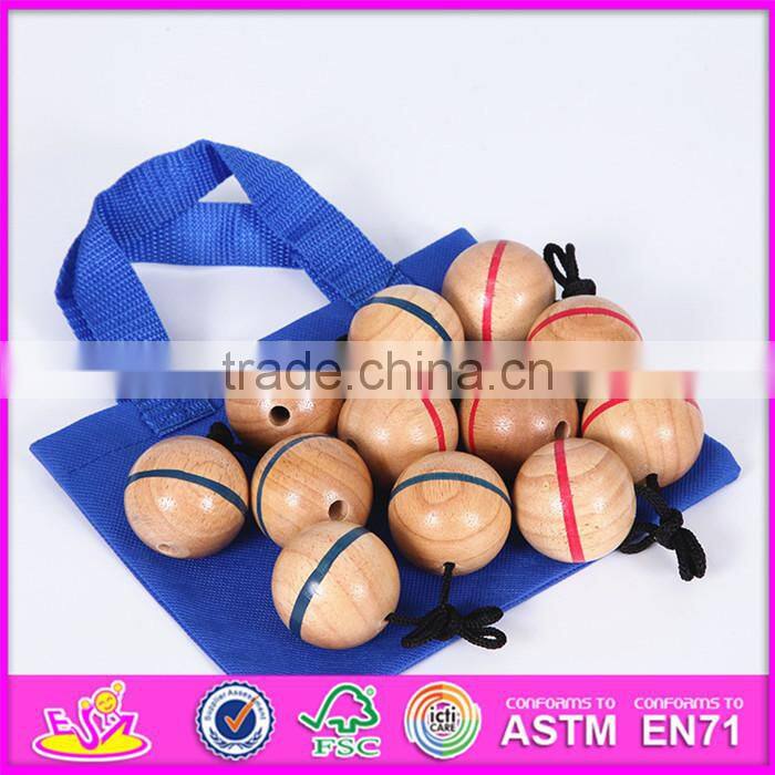 2016 Outdoor garden wooden bowling game W01A181