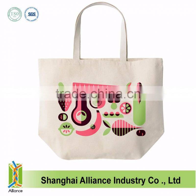 Wholesale Promotional Shopping Reusable Tote Plain White Cotton Bag
