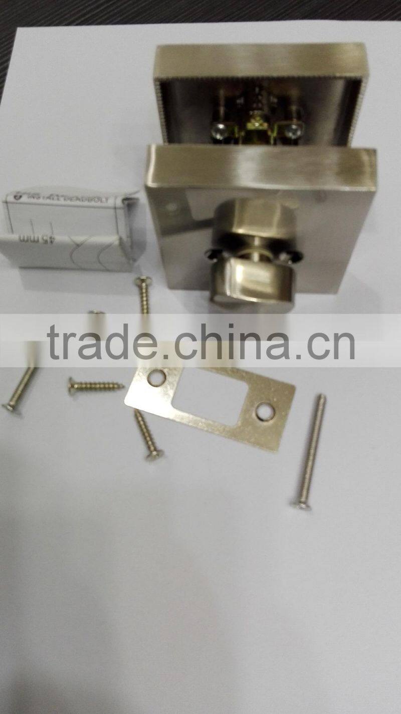 high quality good price stainless steel entry privacy passage square deadbolt lock