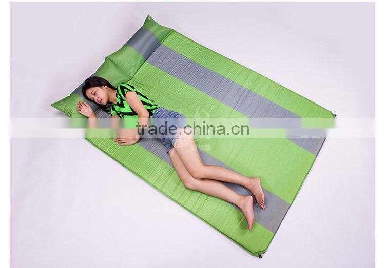 Automatic Inflatable Dampproof Camping Mat With Double Automatic Blow-up Lilo Pillow, Foldable Picnic Mat