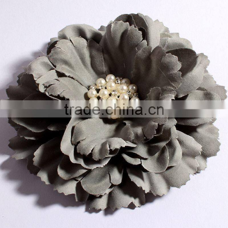 fabric flower clip fabric flower brooch for kids hair accessories