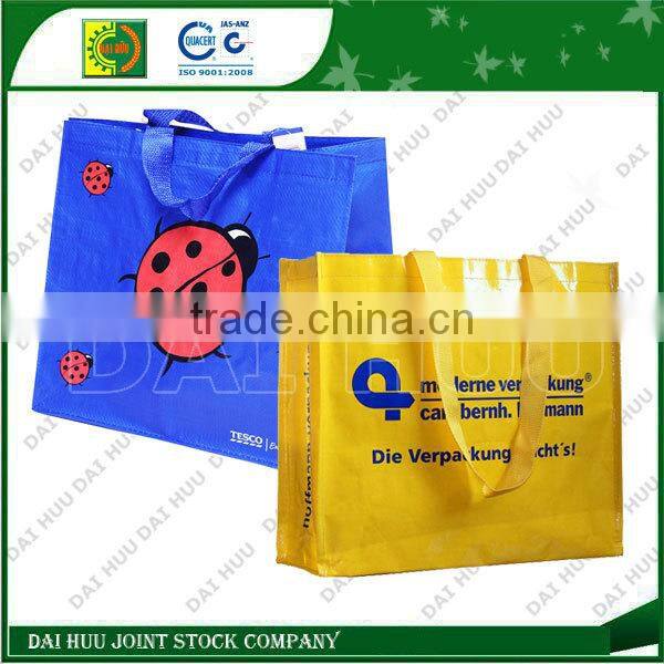 Supermarket colorful PP woven shopping bag