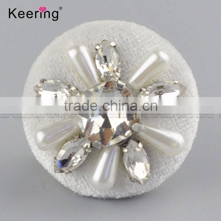wholesale decorative rhinestone buttons accessory button for clothing WBKA-296