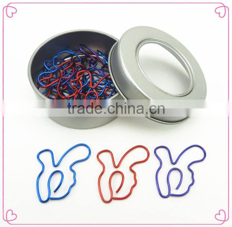 Advertising gifts OEM hand finger shaped paper clips