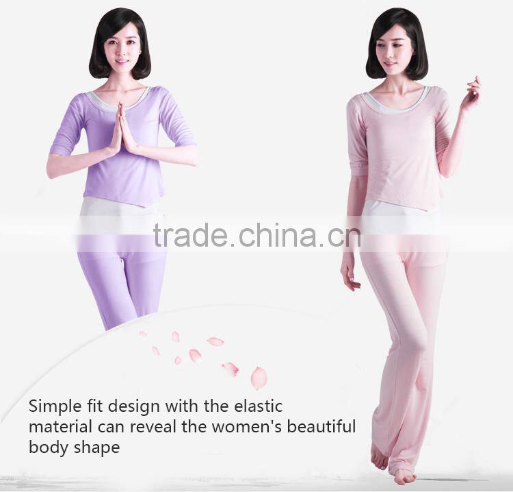 Professional lycra yoga pants 2016 with soft spandex yarn