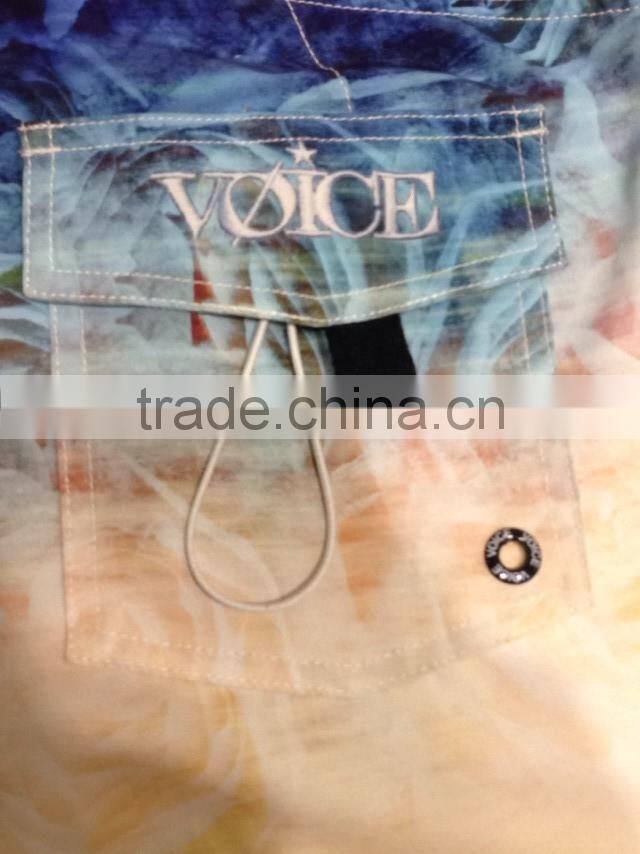 beach wear 2014 mens beach shorts oem custom sublimation beach short