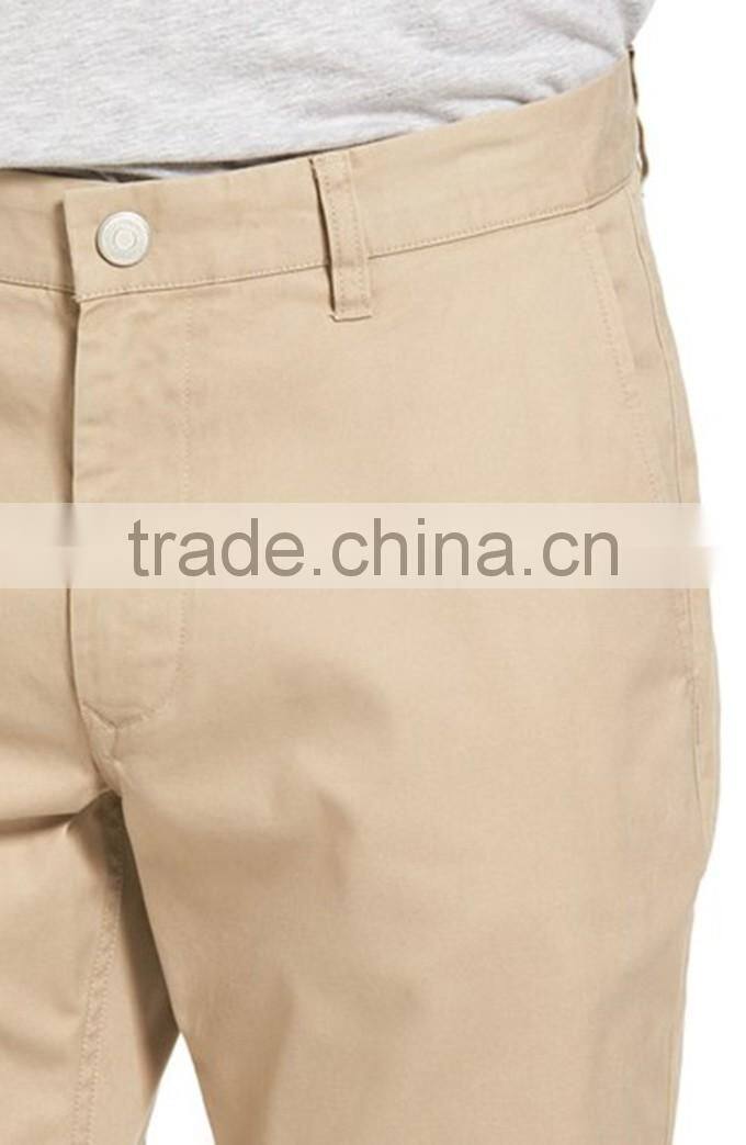 casual brand name of men latest design cotton fitness slimming washed chinos work man pants fabric trousers