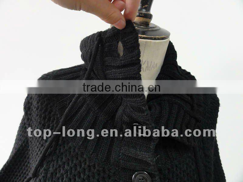 Dolman sleeve Ladies cardigan sweater knitwear