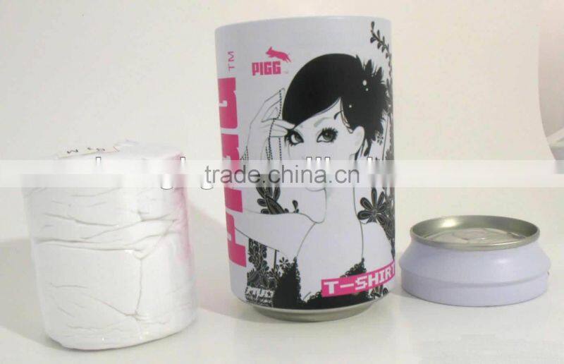 compressed t-shirt custom wholesale colorful 100% cotton t-shirt compressed wholesale