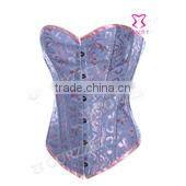 Ladies Plastic Boned Jacquard Crystal Bridal Corset Low price