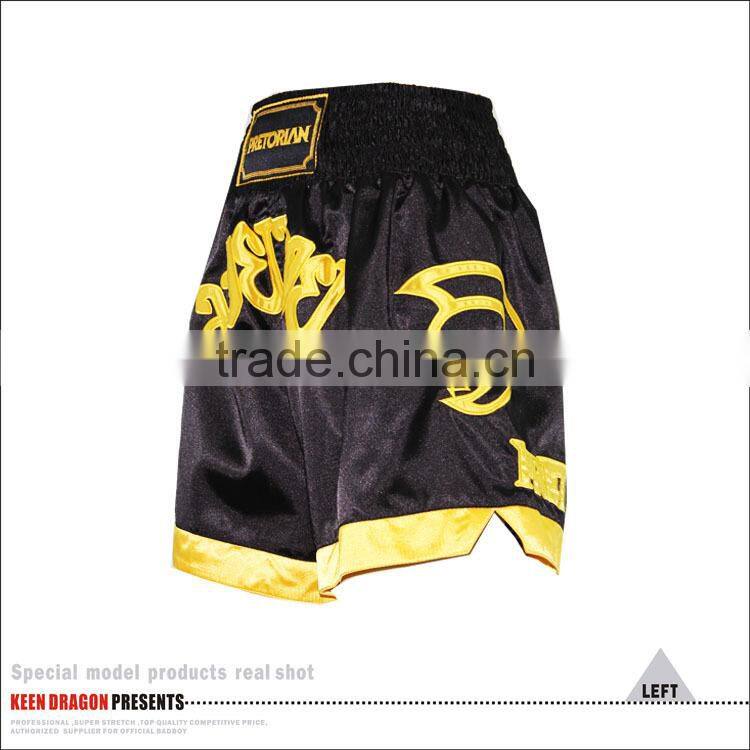 Professional High Quality Satin with Embroidery Custom Muay Thai Shorts