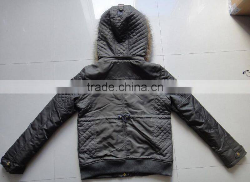Women Nylon Twill Hoody Winter Padding Jacket