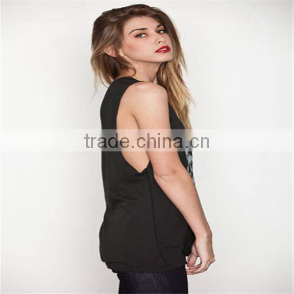 Breathable muscle tee for muscle tees women in China