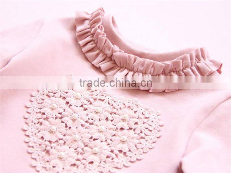 Beaded lace collar knitted winter coat girls love fungus plus velvet thickened bottoming shirt